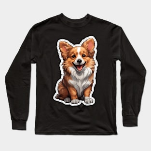 Adorable Corgi - A Delightfully Cute Canine Companion Long Sleeve T-Shirt